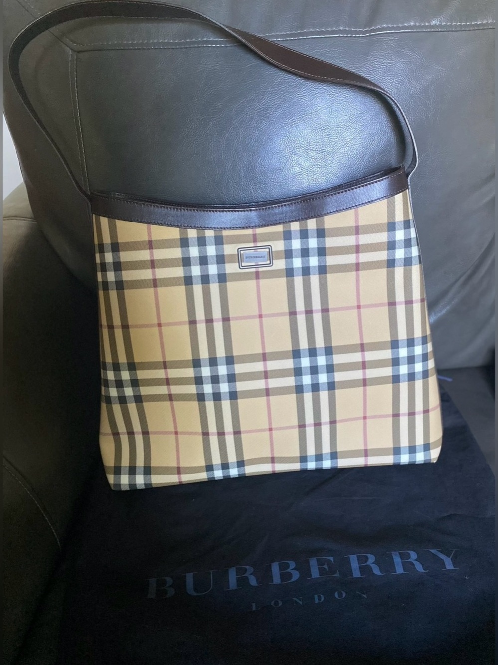 Burberry London Nova Check Shoulder Bag